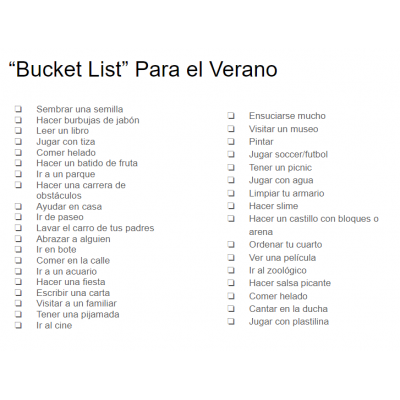 Diploma /Bucket list Spanish Editable