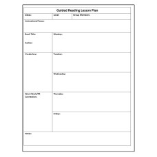 Guided Reading Planning and Observation Sheet
