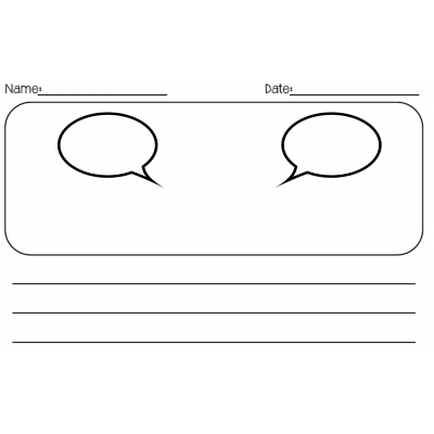 Speech and thinking bubbles for dialogue and character development