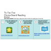 Tic Tac Toe Remote Learning Choice Board in English with Reading Response