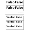 Yes or No  True or false bilingual cards